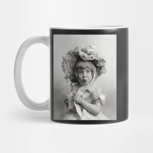 Little Girl Wearing Bonnet, 1902. Vintage Photo Mug